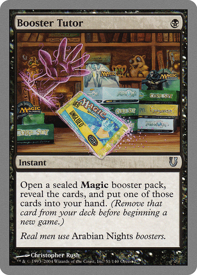 Booster Tutor [Unhinged] | Deep Dive Games St. Marys