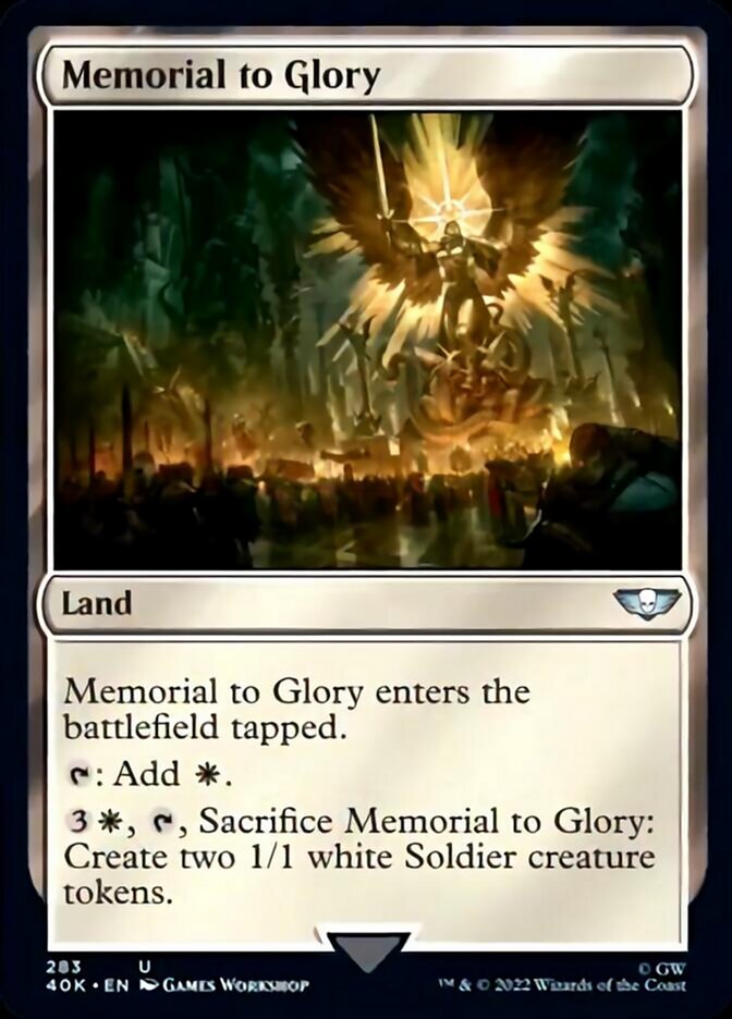 Memorial to Glory (Surge Foil) [Warhammer 40,000] | Deep Dive Games St. Marys