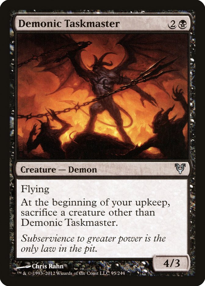 Demonic Taskmaster [Avacyn Restored] | Deep Dive Games St. Marys