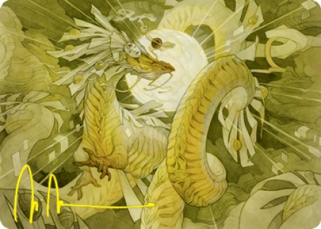 Brilliant Restoration Art Card (Gold-Stamped Signature) [Kamigawa: Neon Dynasty Art Series] | Deep Dive Games St. Marys