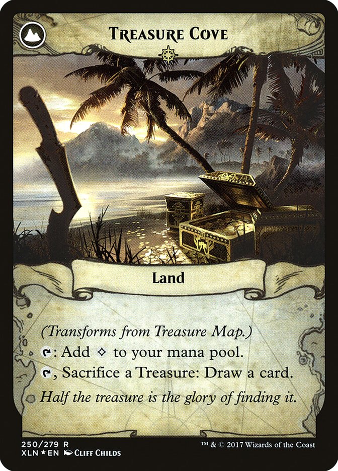 Treasure Map // Treasure Cove [Ixalan Prerelease Promos] | Deep Dive Games St. Marys