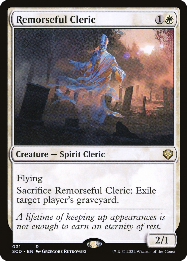 Remorseful Cleric [Starter Commander Decks] | Deep Dive Games St. Marys