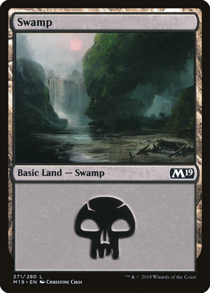 Swamp (271) [Core Set 2019] | Deep Dive Games St. Marys