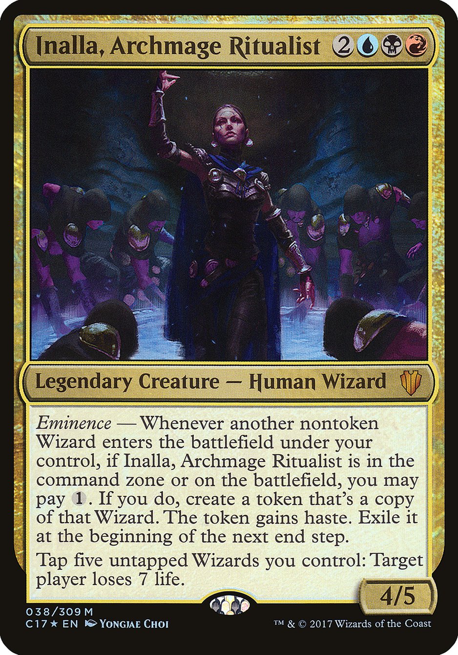 Inalla, Archmage Ritualist (Oversized) [Commander 2017 Oversized] | Deep Dive Games St. Marys