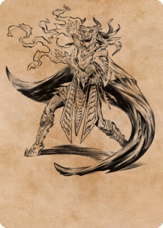 Livaan, Cultist of Tiamat Art Card [Commander Legends: Battle for Baldur's Gate Art Series] | Deep Dive Games St. Marys