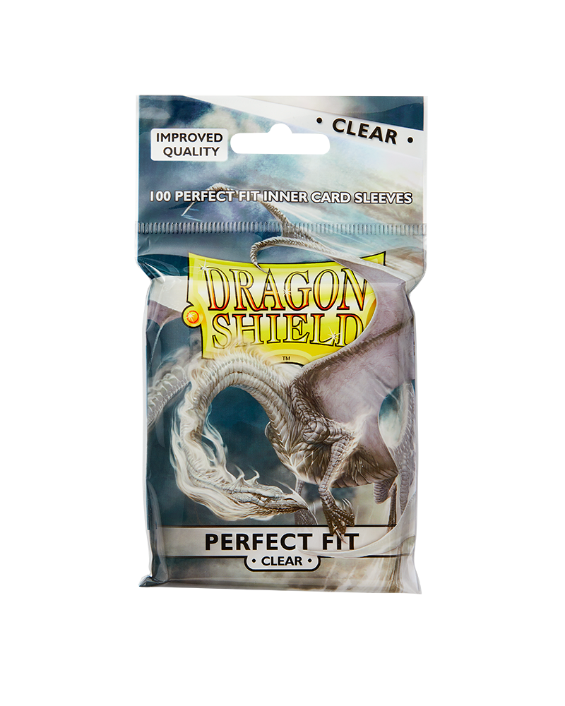 Dragon Shield 100ct Bag Perfect Fit Inner Sleeves Clear | Deep Dive Games St. Marys