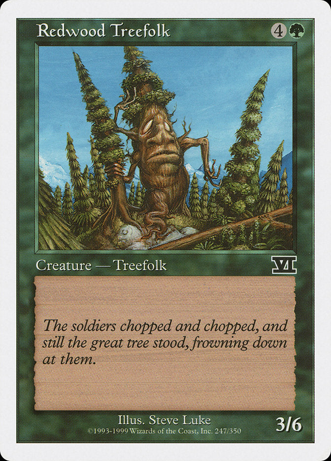 Redwood Treefolk [Classic Sixth Edition] | Deep Dive Games St. Marys