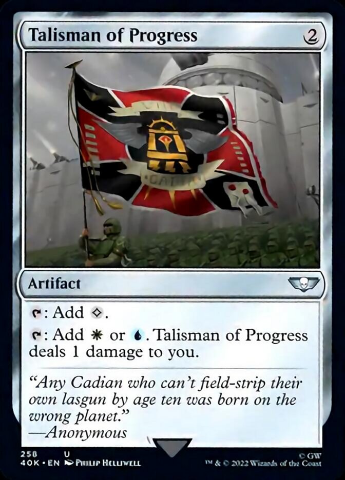 Talisman of Progress (Surge Foil) [Warhammer 40,000] | Deep Dive Games St. Marys