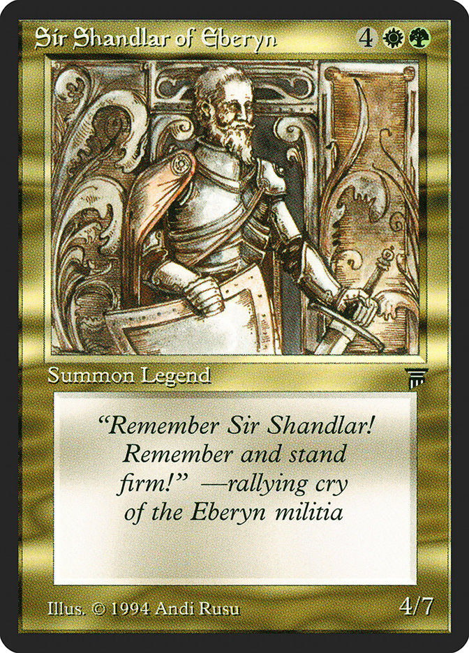 Sir Shandlar of Eberyn [Legends] | Deep Dive Games St. Marys