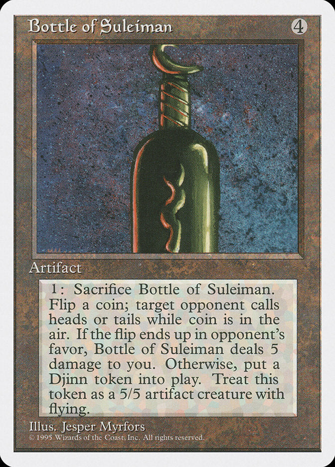 Bottle of Suleiman [Fourth Edition] | Deep Dive Games St. Marys