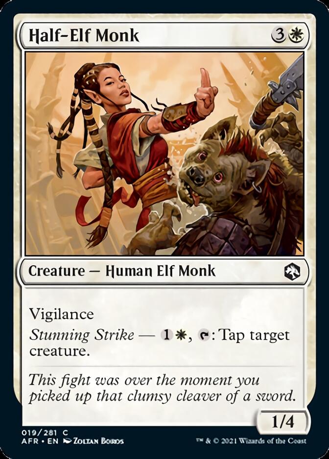 Half-Elf Monk [Dungeons & Dragons: Adventures in the Forgotten Realms] | Deep Dive Games St. Marys