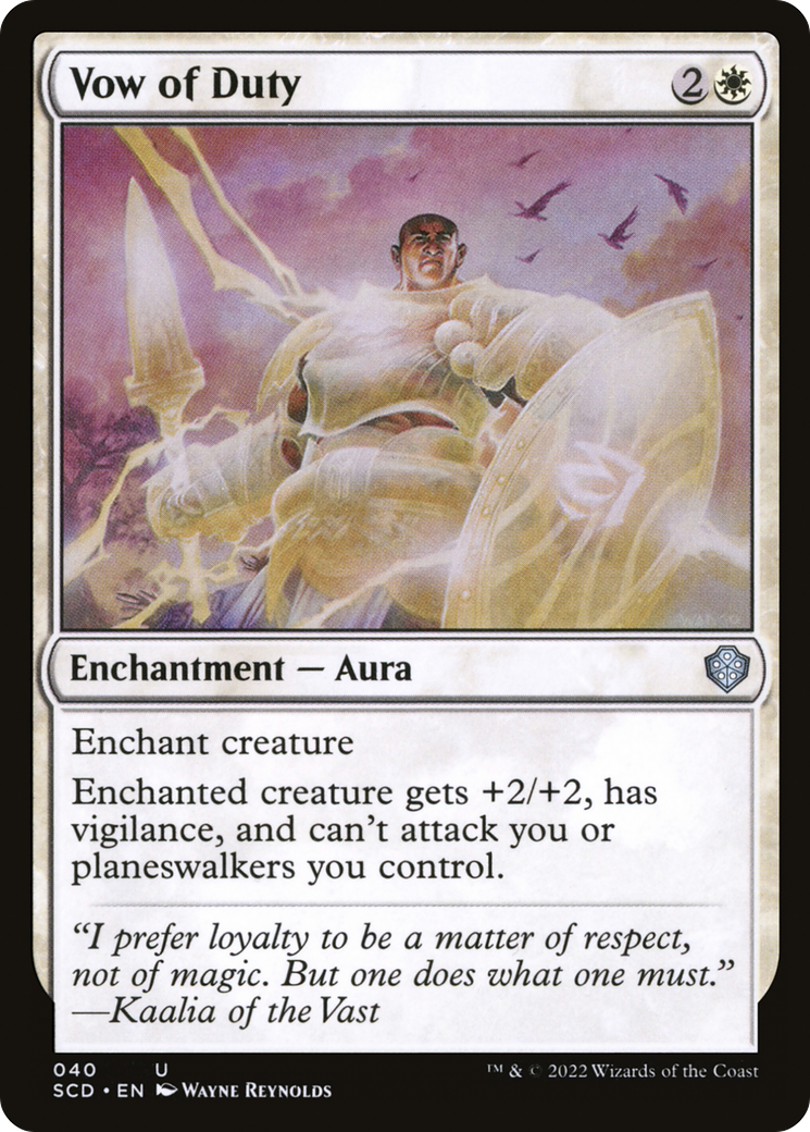 Vow of Duty [Starter Commander Decks] | Deep Dive Games St. Marys