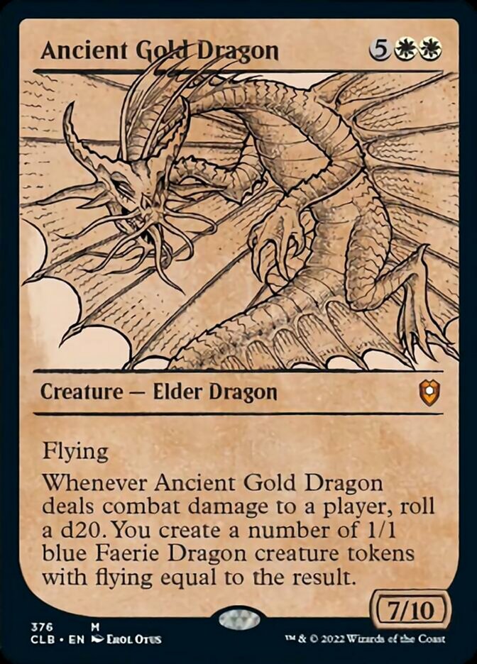 Ancient Gold Dragon (Showcase) [Commander Legends: Battle for Baldur's Gate] | Deep Dive Games St. Marys