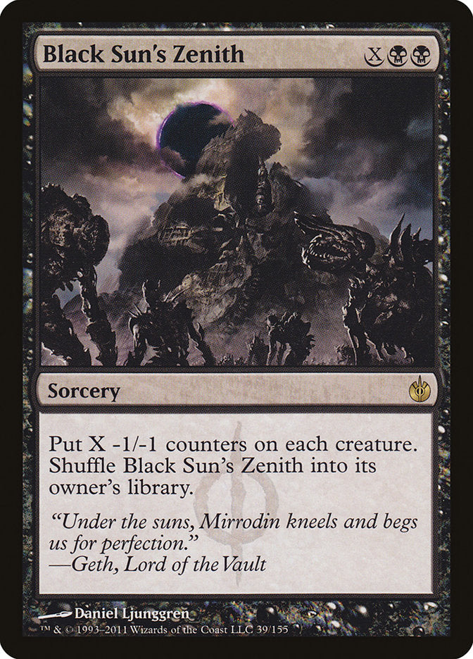 Black Sun's Zenith [Mirrodin Besieged] | Deep Dive Games St. Marys