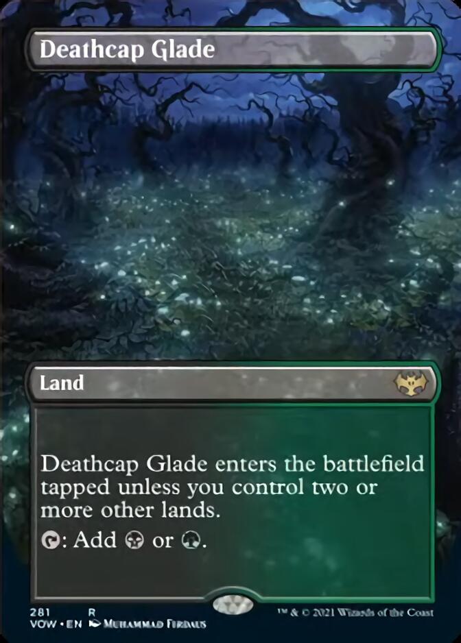 Deathcap Glade (Borderless Alternate Art) [Innistrad: Crimson Vow] | Deep Dive Games St. Marys