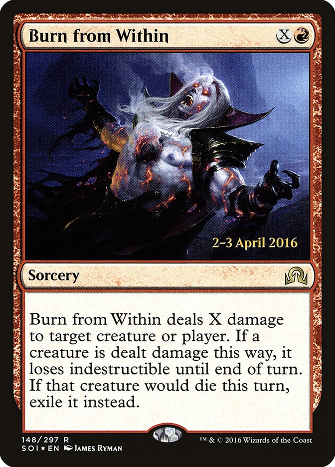 Burn from Within [Shadows over Innistrad Prerelease Promos] | Deep Dive Games St. Marys