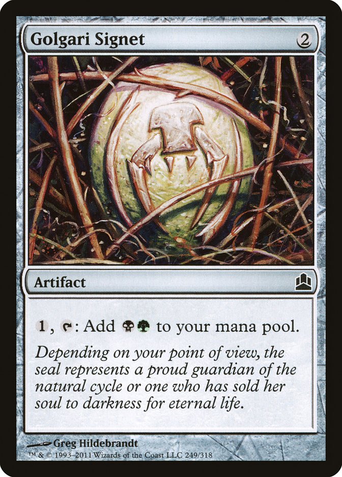 Golgari Signet [Commander 2011] | Deep Dive Games St. Marys
