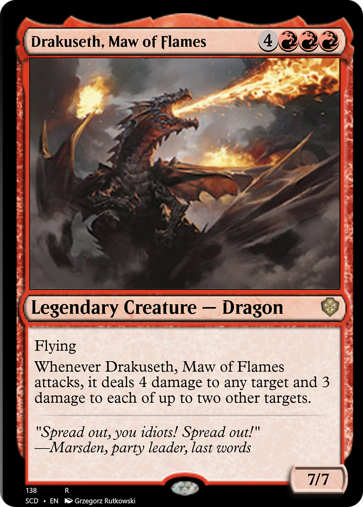 Drakuseth, Maw of Flames [Starter Commander Decks] | Deep Dive Games St. Marys