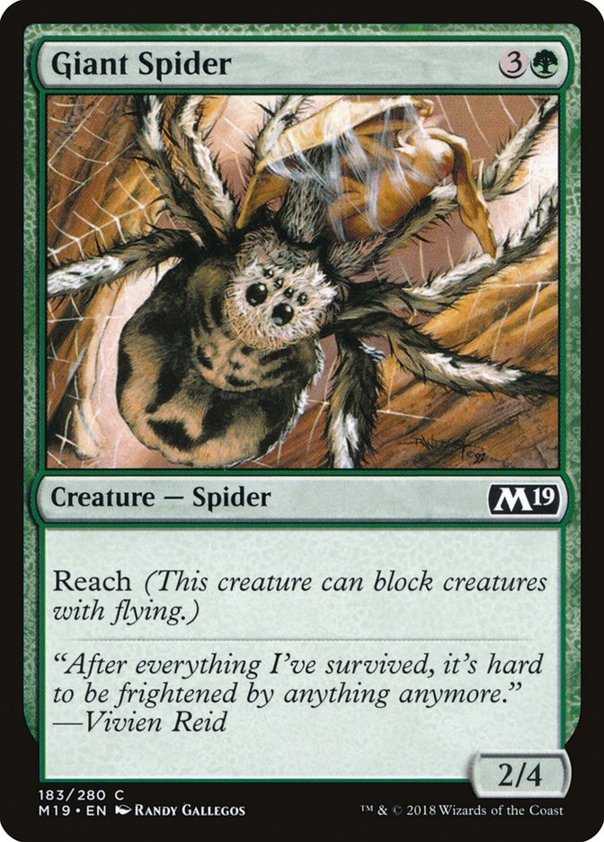 Giant Spider [Core Set 2019] | Deep Dive Games St. Marys