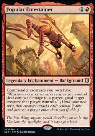 Popular Entertainer [Commander Legends: Battle for Baldur's Gate] | Deep Dive Games St. Marys