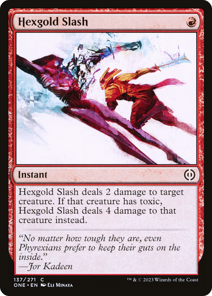 Hexgold Slash [Phyrexia: All Will Be One] | Deep Dive Games St. Marys