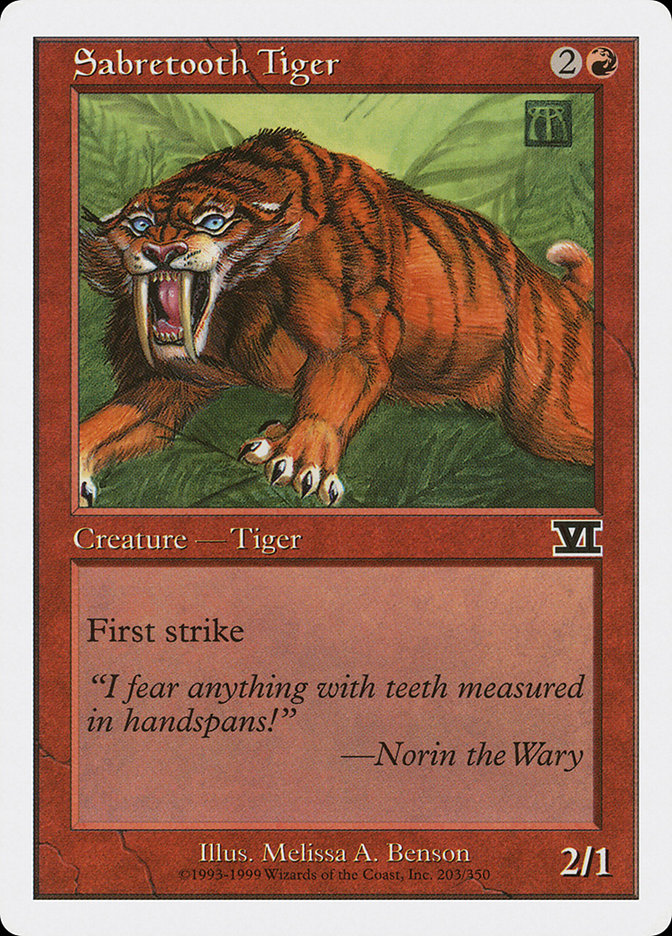 Sabretooth Tiger [Classic Sixth Edition] | Deep Dive Games St. Marys
