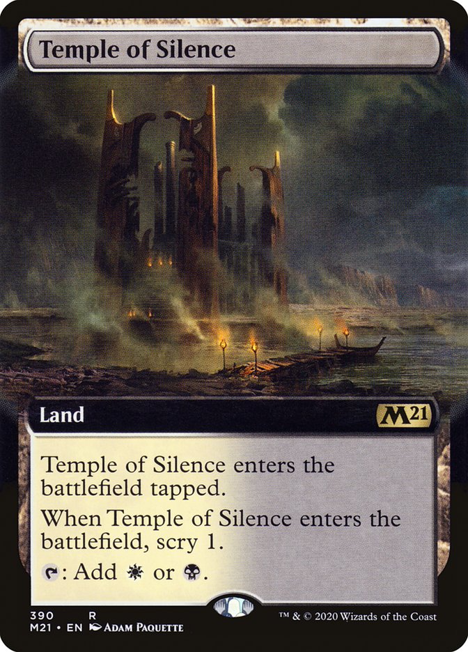 Temple of Silence (Extended Art) [Core Set 2021] | Deep Dive Games St. Marys