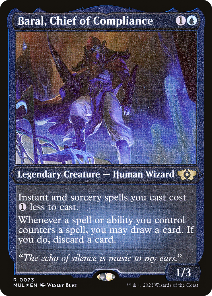 Baral, Chief of Compliance (Foil Etched) [Multiverse Legends] | Deep Dive Games St. Marys