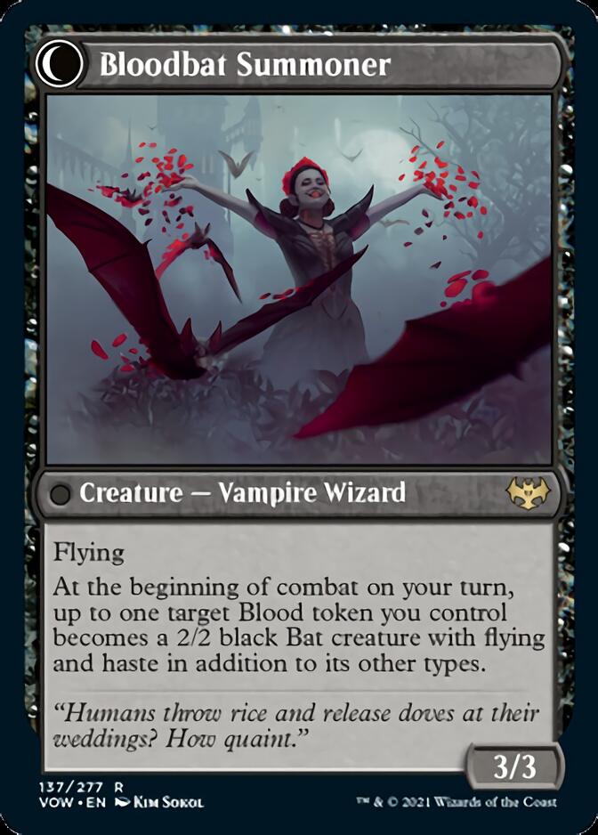 Voldaren Bloodcaster // Bloodbat Summoner [Innistrad: Crimson Vow] | Deep Dive Games St. Marys