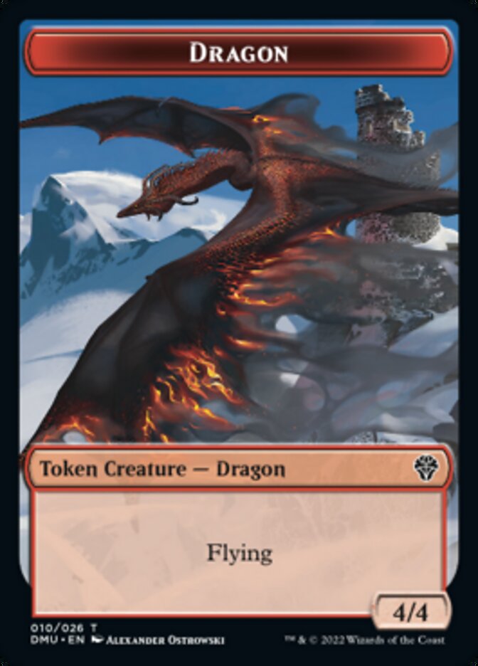 Dragon Token [Dominaria United Tokens] | Deep Dive Games St. Marys