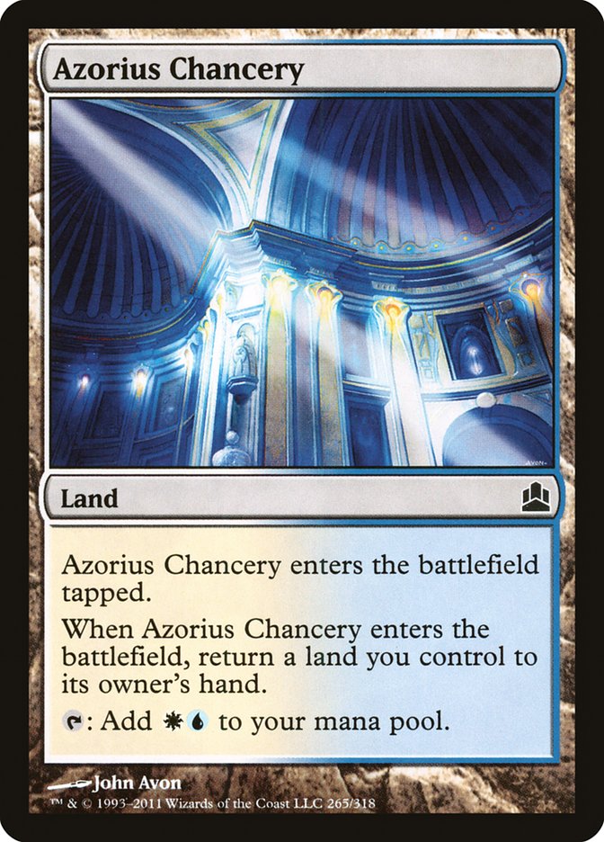 Azorius Chancery [Commander 2011] | Deep Dive Games St. Marys