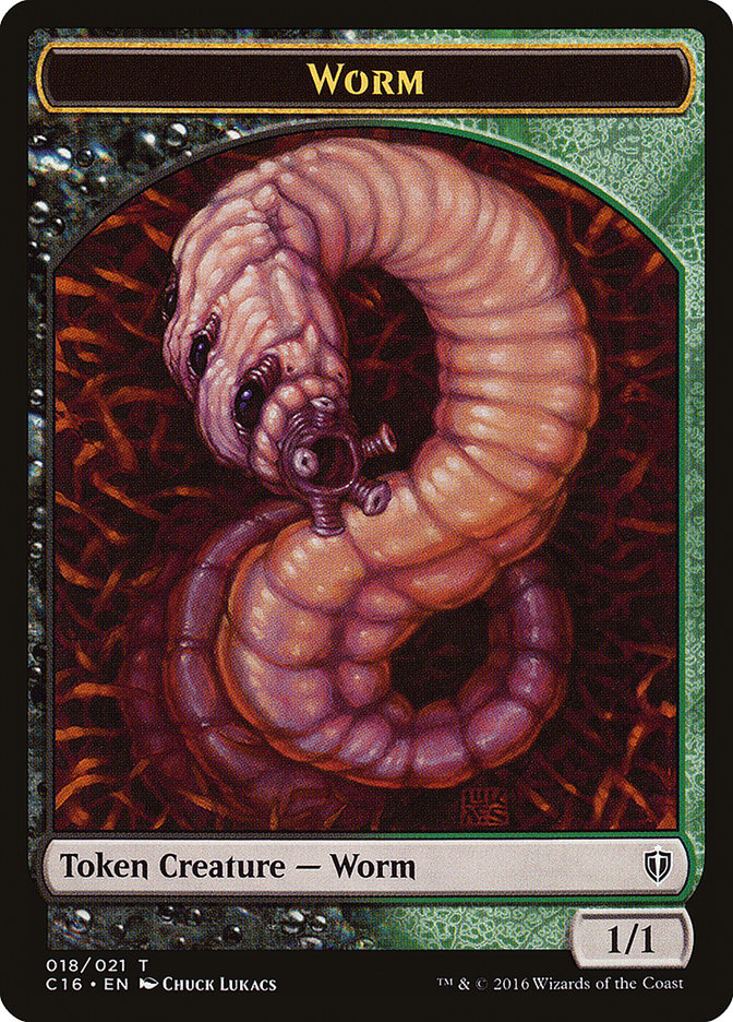 Worm Token [Commander 2016 Tokens] | Deep Dive Games St. Marys