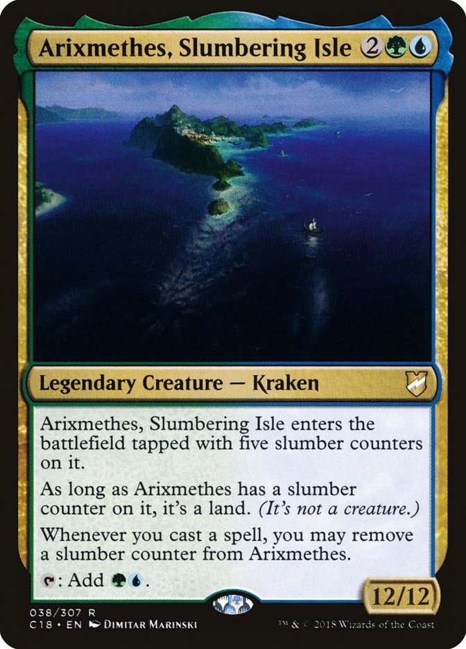 Arixmethes, Slumbering Isle [Commander 2018] | Deep Dive Games St. Marys
