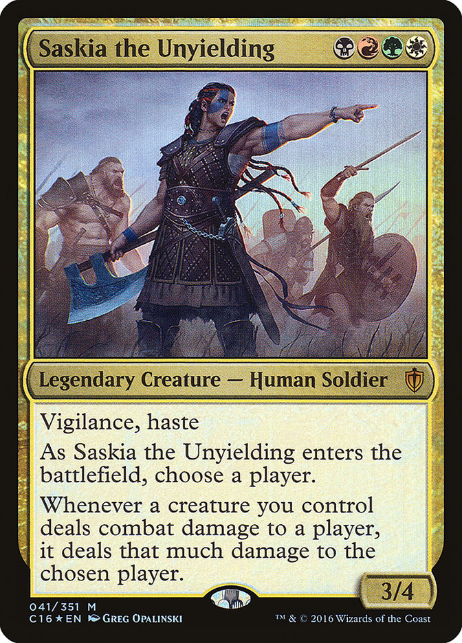 Saskia the Unyielding [Commander 2016] | Deep Dive Games St. Marys