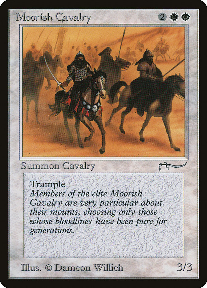 Moorish Cavalry (Dark Mana Cost) [Arabian Nights] | Deep Dive Games St. Marys