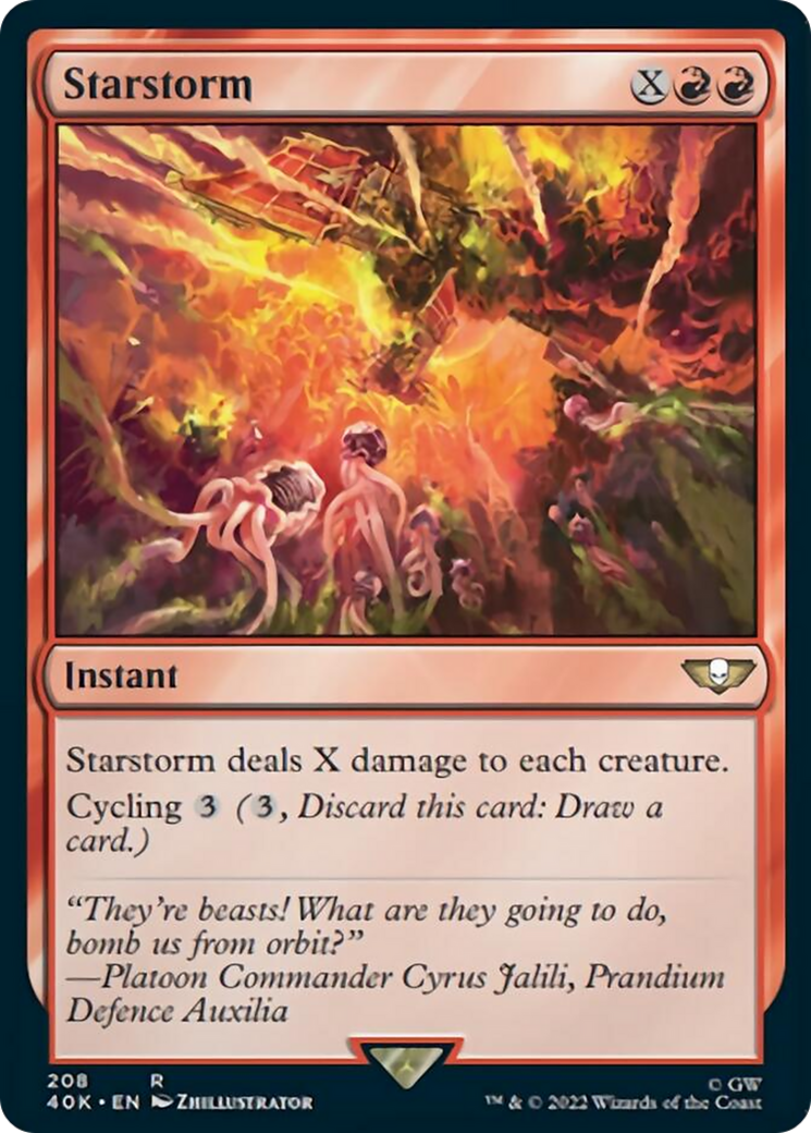 Starstorm (Surge Foil) [Warhammer 40,000] | Deep Dive Games St. Marys