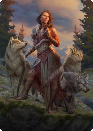 Arlinn, the Pack's Hope 1 Art Card [Innistrad: Midnight Hunt Art Series] | Deep Dive Games St. Marys