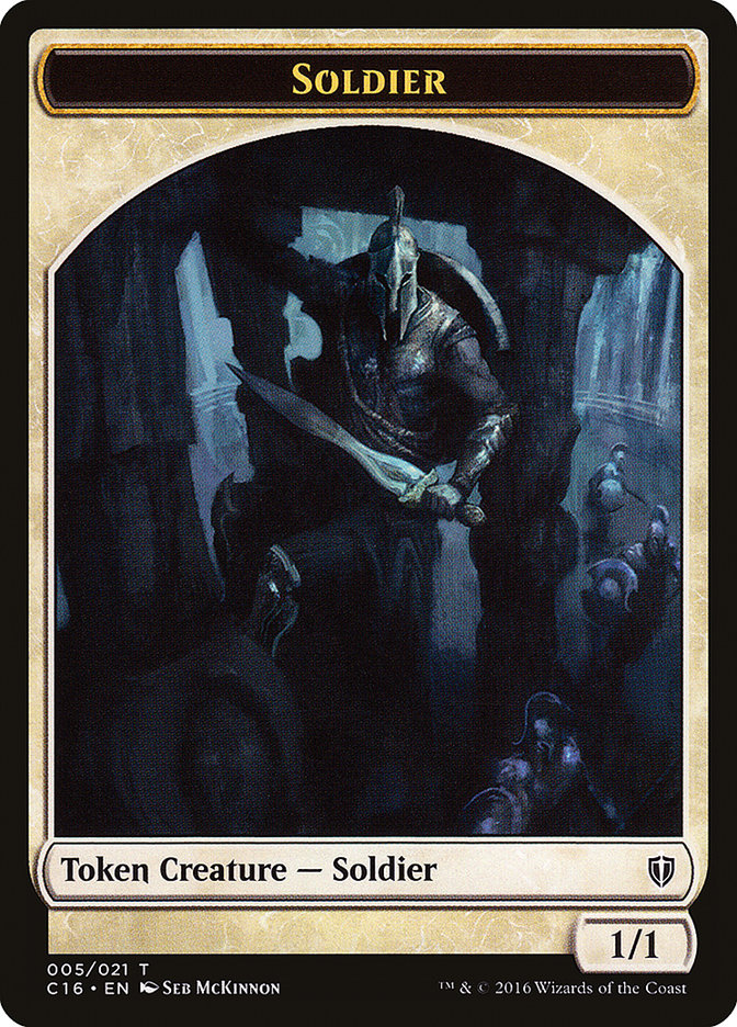 Soldier // Squid Double-Sided Token [Commander 2016 Tokens] | Deep Dive Games St. Marys