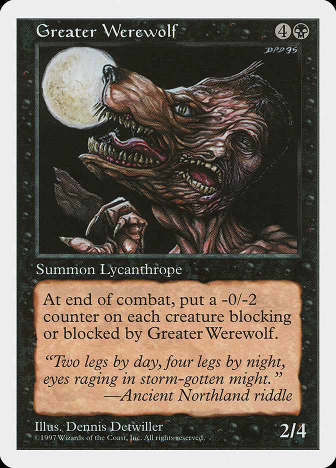Greater Werewolf [Fifth Edition] | Deep Dive Games St. Marys