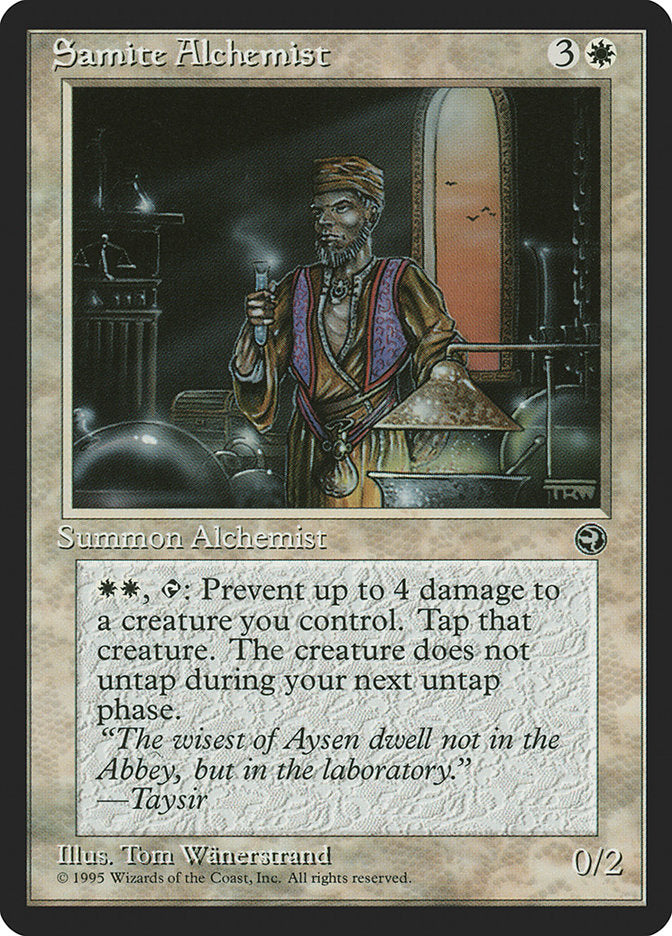 Samite Alchemist (Taysir Flavor Text) [Homelands] | Deep Dive Games St. Marys