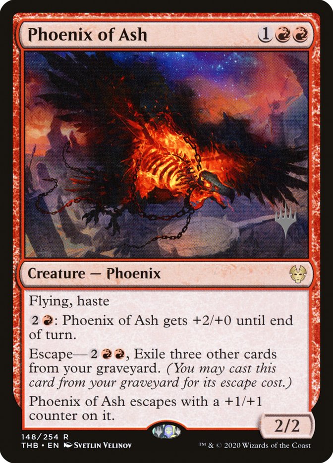 Phoenix of Ash (Promo Pack) [Theros Beyond Death Promos] | Deep Dive Games St. Marys