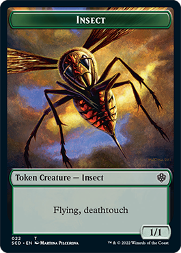 Insect // Soldier Double-Sided Token [Starter Commander Decks] | Deep Dive Games St. Marys