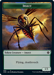 Insect // Soldier Double-Sided Token [Starter Commander Decks] | Deep Dive Games St. Marys