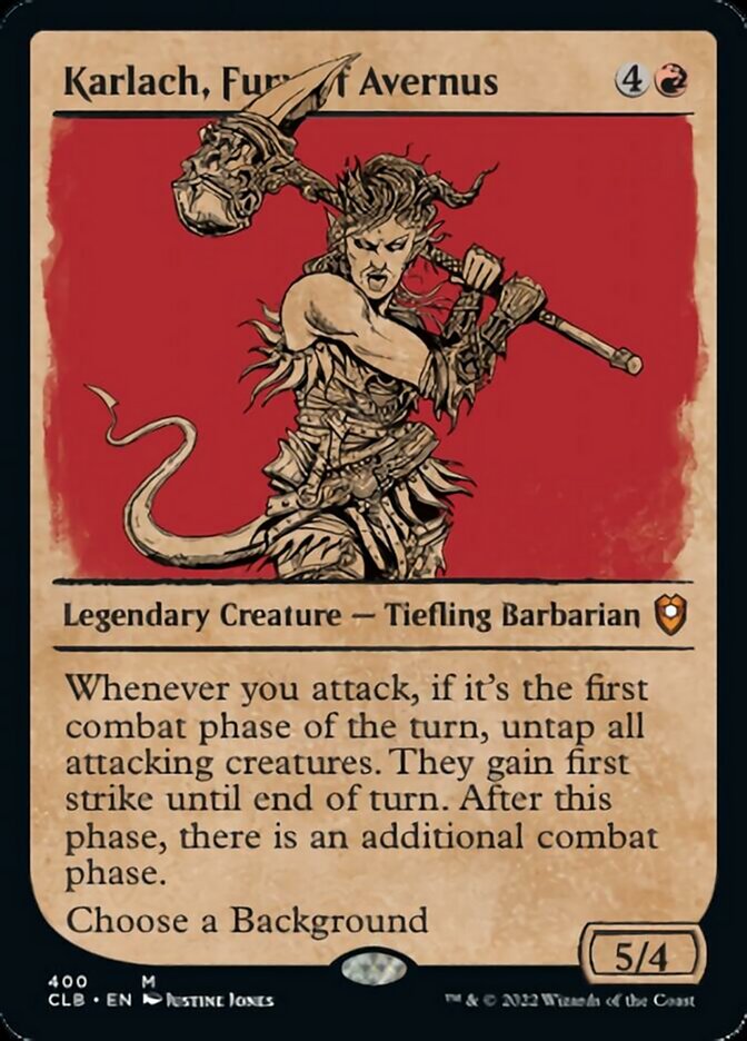 Karlach, Fury of Avernus (Showcase) [Commander Legends: Battle for Baldur's Gate] | Deep Dive Games St. Marys