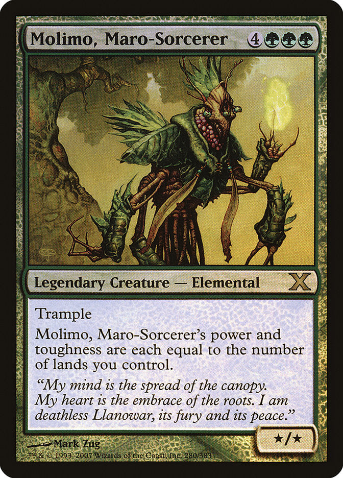 Molimo, Maro-Sorcerer (Premium Foil) [Tenth Edition] | Deep Dive Games St. Marys