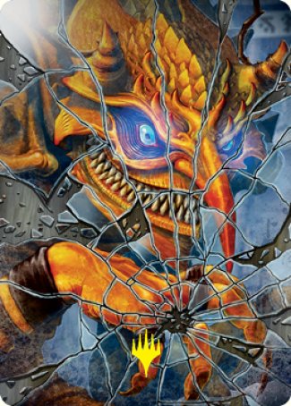 Reflection of Kiki-Jiki Art Card (Gold-Stamped Signature) [Kamigawa: Neon Dynasty Art Series] | Deep Dive Games St. Marys