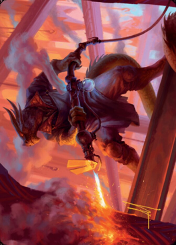 Plasma Jockey Art Card (Gold-Stamped Signature) [Streets of New Capenna Art Series] | Deep Dive Games St. Marys