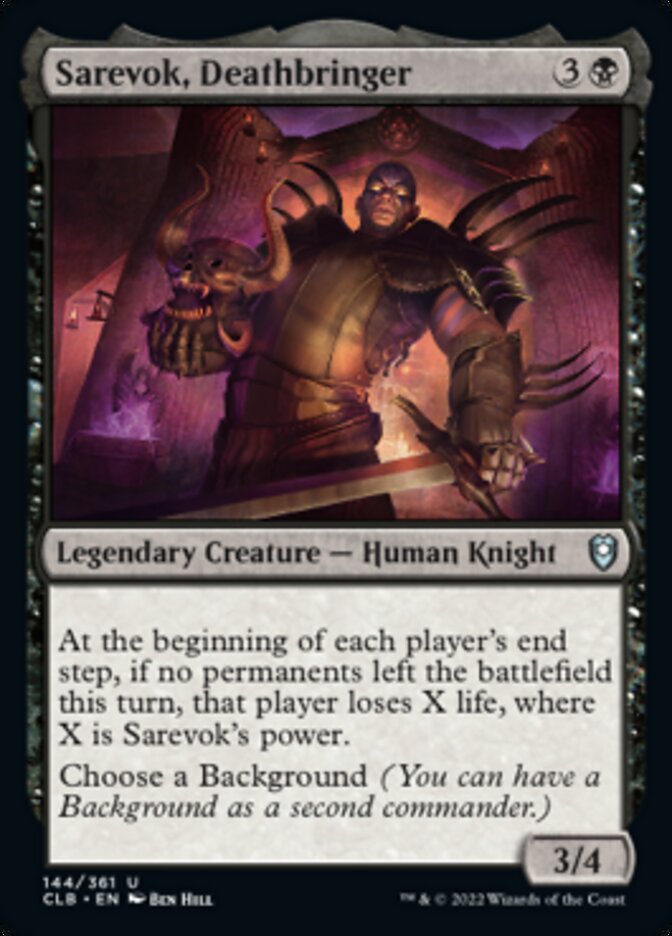 Sarevok, Deathbringer [Commander Legends: Battle for Baldur's Gate] | Deep Dive Games St. Marys