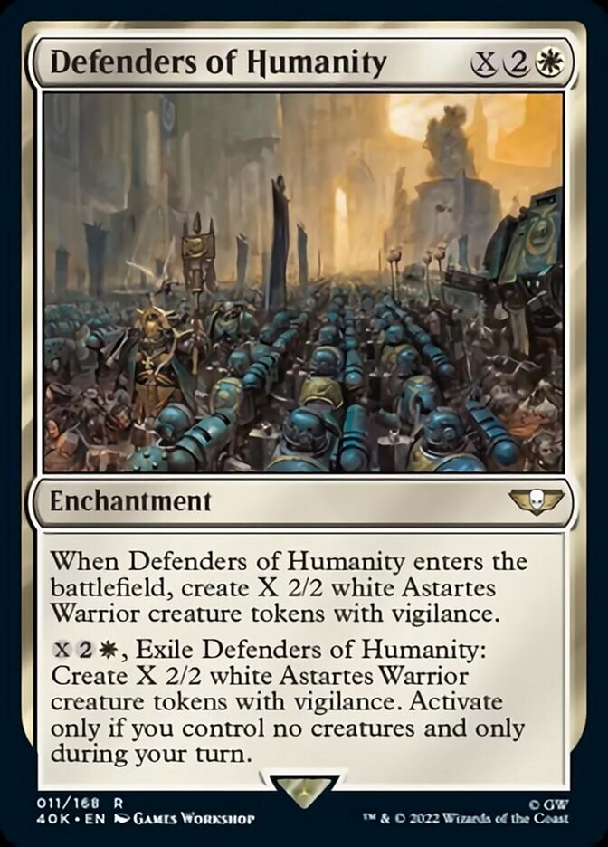 Defenders of Humanity (Surge Foil) [Warhammer 40,000] | Deep Dive Games St. Marys
