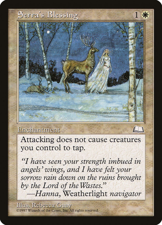 Serra's Blessing [Weatherlight] | Deep Dive Games St. Marys